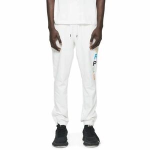 New $240 Men’s Purple Brand Wordmark Drip Sweatpants in Off White Size Large